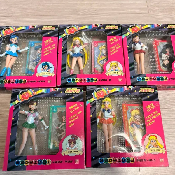 [BUNJANG] Bandai 1996 Sailor Moon Classic 5-Piece Full Set Figures / 1996년 반다이 고전 세일러문 5종 풀세트 피규어