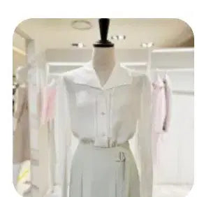 [BUNJANG] It Michaa Big Collar Blouse Size 55 White / 잇미샤 it michaa 빅 칼라 블라우스  55 사이즈  정품