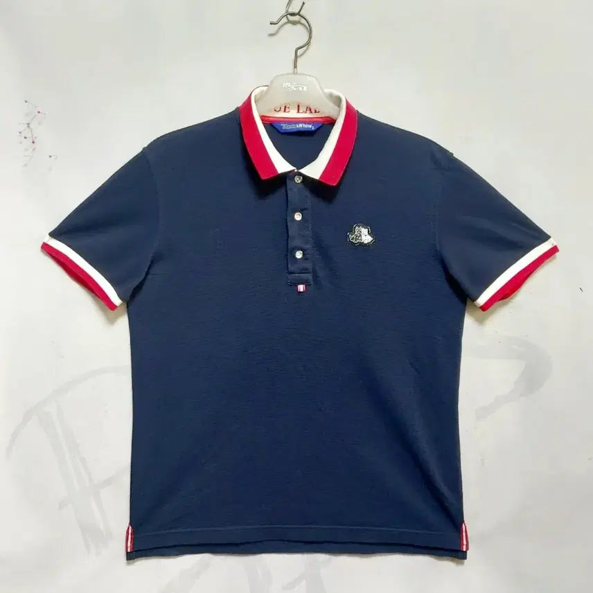 [BUNJANG] Black & White Men's Short Sleeve Golf T-Shirt Size 95 / 블랙앤화이트 남성반팔골프티95/여름골프웨어/