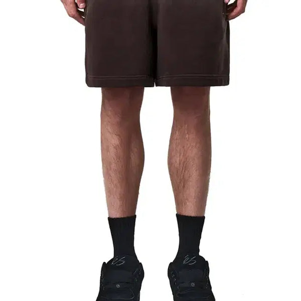[BUNJANG] Dumbstruck Dust Wide Shorts Pants M Mocha / 덤브스트럭 26신상 더스트dust 와이드 반바지 팬츠 M 모카