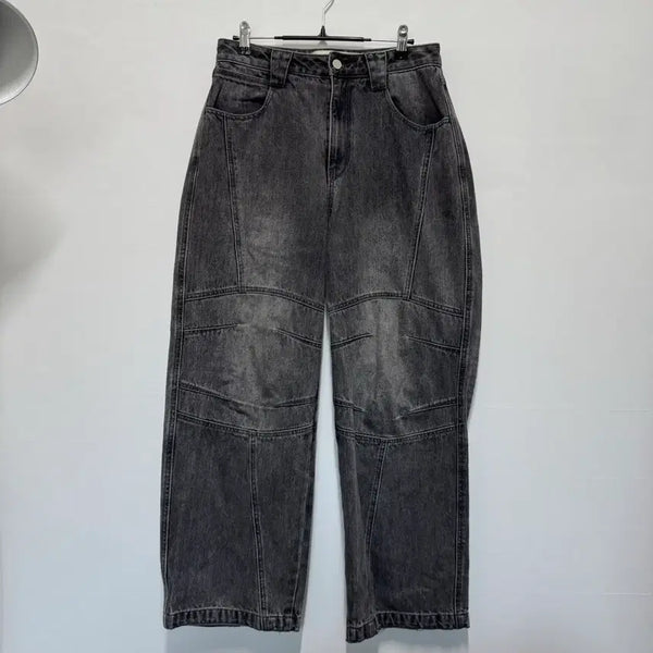 [BUNJANG] Insilence Volume Front Denim Pants Grey / 인사일런스 볼륨 프론트 데님 팬츠 그레이