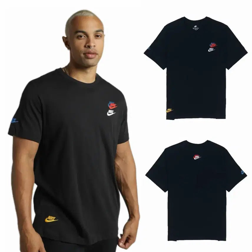 [BUNJANG] Nike Multi Logo Unisex Short Sleeve T-Shirt / 정품/새상품) 나이키 멀티 로고 유니크 반팔 티셔츠 (남녀공용)
