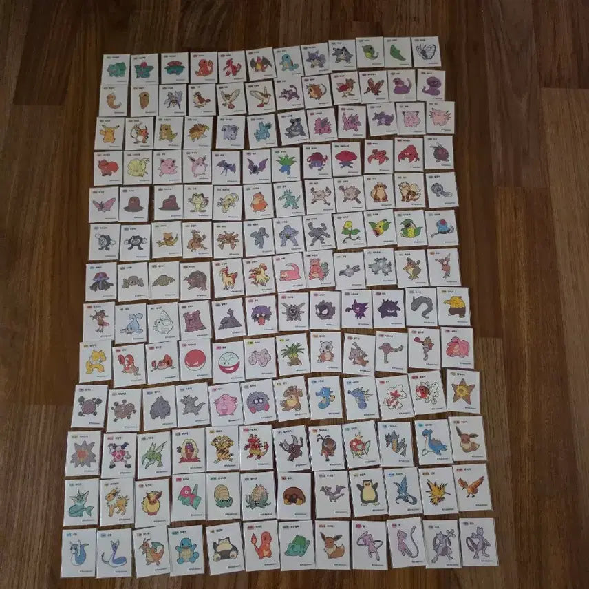 [BUNJANG] Pokemon Stickers Gen 1 & 2 Bundle Set (272 pcs) / 포켓몬 띠부씰 1세대159종중156종2세대116종일괄판매합니다