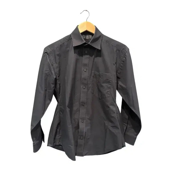 [BUNJANG] Balenciaga Logo Black Shirt Size 34 / 34 / 발렌시아가 로고 블랙 셔츠