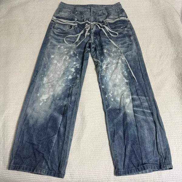 [BUNJANG] Glack Washed Denim Pants / 글랙 워싱 데님 팬츠
