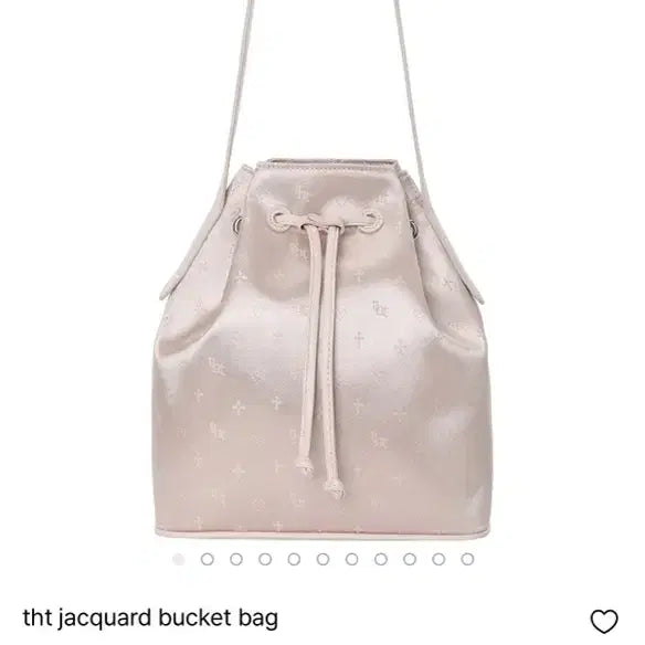 [BUNJANG] Threetimes Jacquard Bucket Bag Pink / (새상품) threetimes 자카드 버킷백 핑크