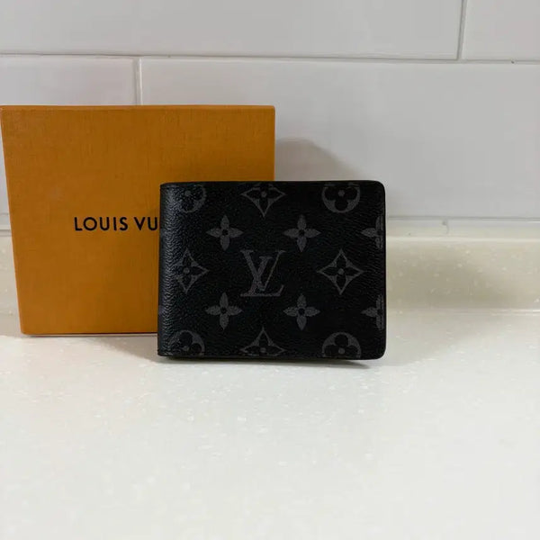[BUNJANG] Louis Vuitton Eclipse Monogram Wallet Multiple / [정품] 루이비통 이클립스 모노그램 반지갑 멀티플 월릿