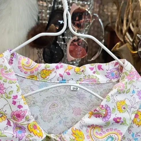 [BUNJANG] 100% Rayon Patterned Blouse Jacket / 인견100프로패턴 블라우스 자켓