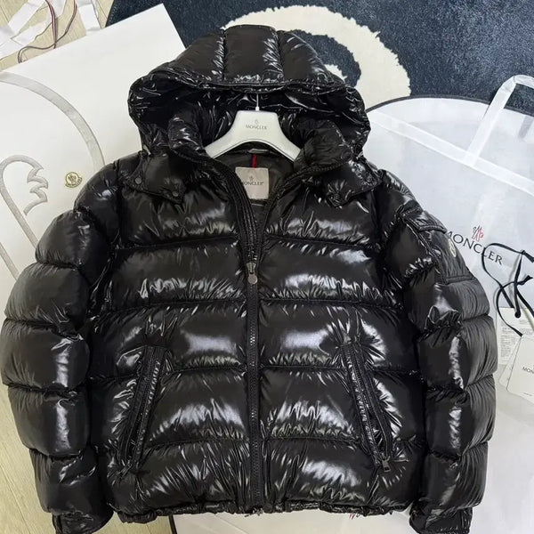 [BUNJANG] Moncler Maya Down Jacket Black Size 5 to Size 4 Exchange / 몽클레어 마야 5사이즈->4사이즈로 교환 (백화점 풀구성)