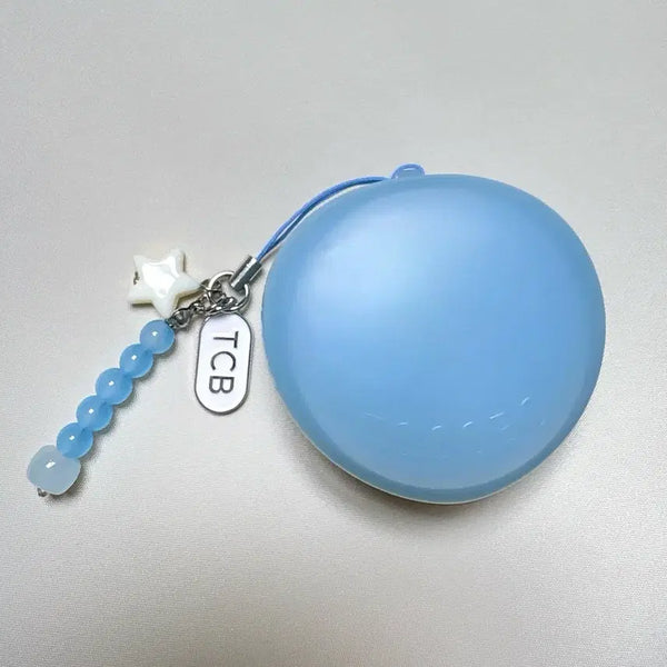 [BUNJANG] Tocobo Blur Finish Mini Sun Cushion 01 Cotton Blue + Keyring Set / [새상품] 토코보 블러 피니쉬 미니 선쿠션 01 코튼 블루 + 키링