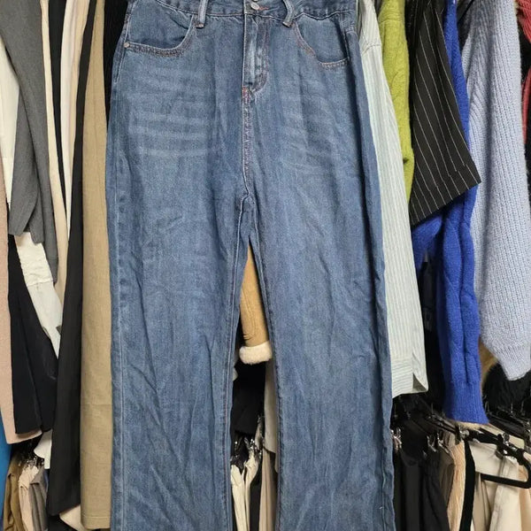 [BUNJANG] Hotping Wide Fit Denim Pants (XL Tagged, L Recommended) / 핫핑 와이드핏 데님 팬츠 XL표기 라지 추천 새상품