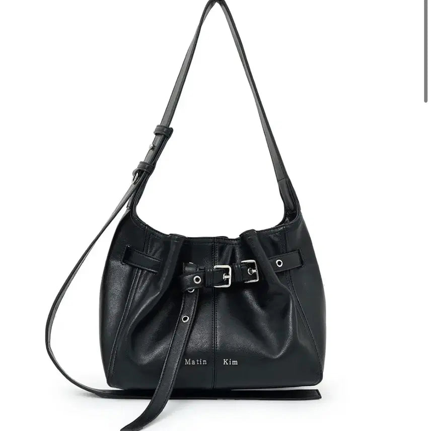 [BUNJANG] Matinkim Black Buckle Detail Shirring Bucket Shoulder Bag / 마뗑킴 블랙 버킷백 숄더백 새상품