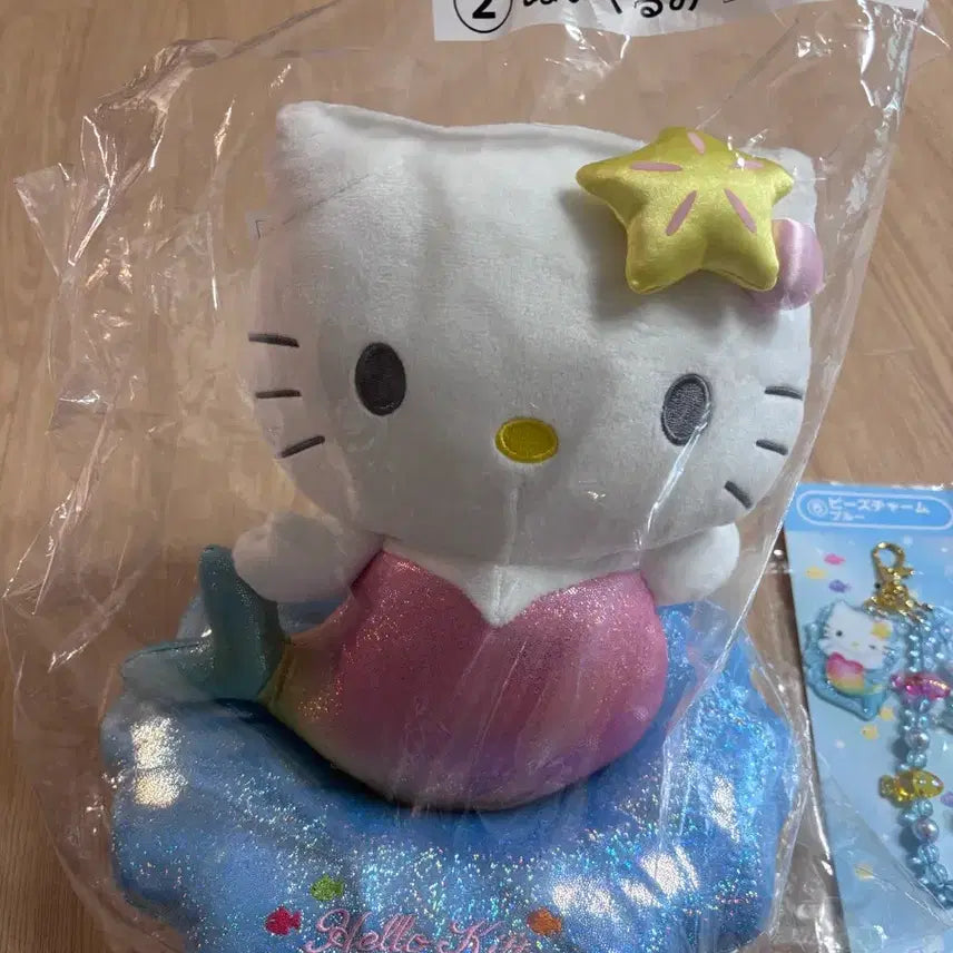 [BUNJANG] Sanrio Hello Kitty Mermaid Ichiban Kuji Prize 2 Plush (Sealed) / (미개봉) 산리오 키티 인어 쿠지 인형 아타리쿠지 2등상