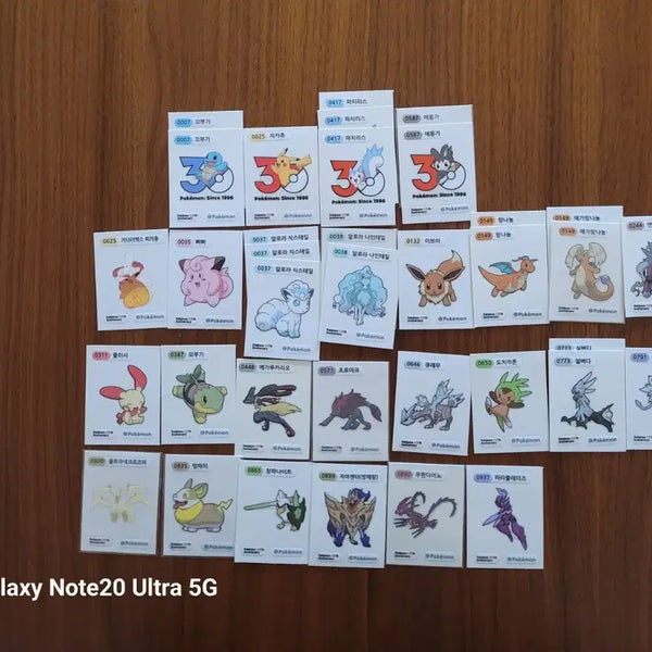 [BUNJANG] Pokemon Sticky Stickers Season 5 / 포켓몬띠부띠부씰 시즌5 교환