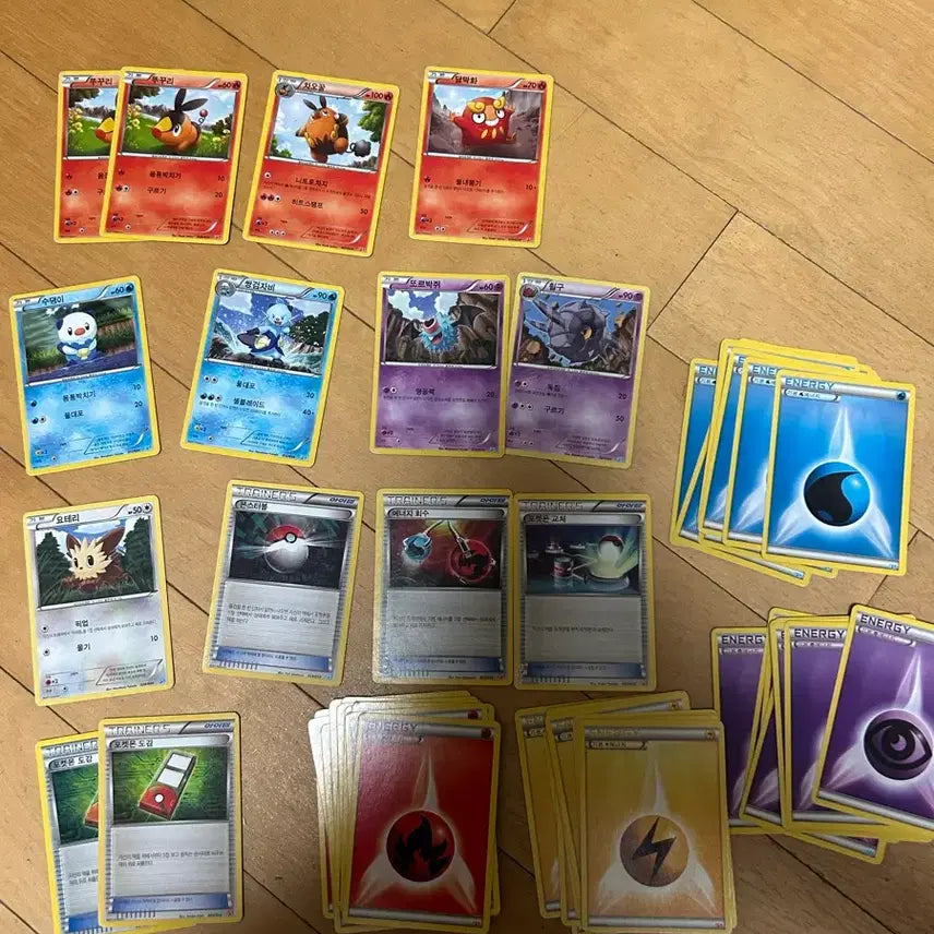 [BUNJANG] Pokemon Card Battle Starter Set Fire/Water / 포켓몬 카드 배틀스타터세트 불/물