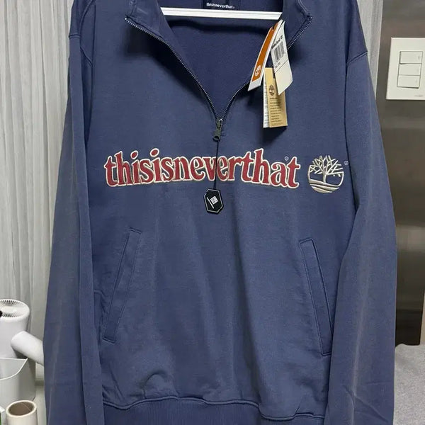 [BUNJANG] thisisneverthat x Timberland Half Zip-Up XL / 디스이즈네버댓x팀버랜드 하프집업 XL(택채)