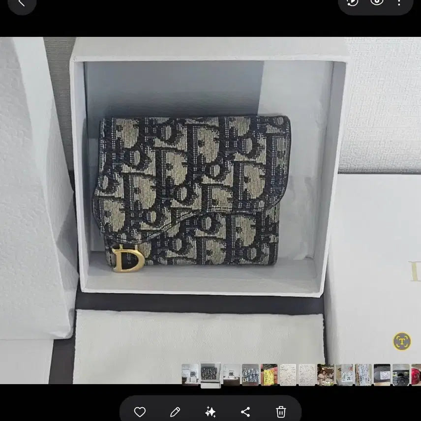 [BUNJANG] Dior Oblique Lotus Wallet Black / 디올 오블리크 로투스 지갑 풀구성(블랙)