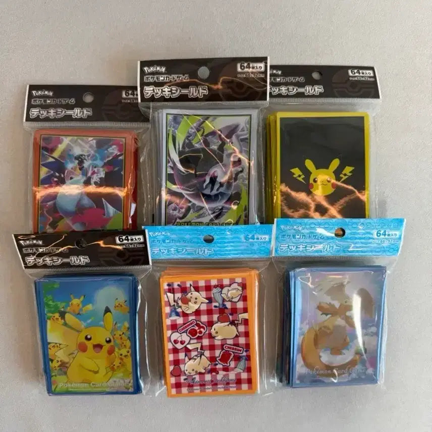 [BUNJANG] Pokemon Card Sleeves Pikachu Inferno Ninja Spinner Abyss Eye / 포켓몬카드 슬리브 피카츄 인페르노 닌자스피너 어비스아이