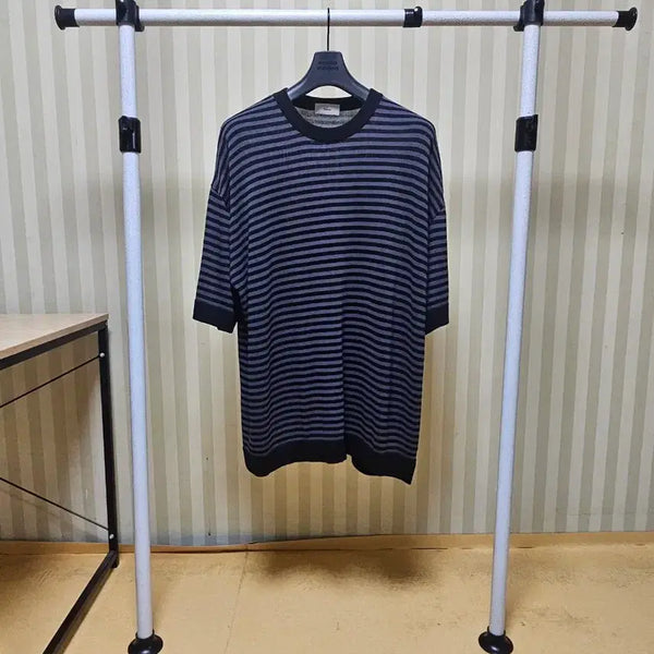 [BUNJANG] VERNO Viscose Blend Striped Knit Top / 베르노 니트 비스코스 M
