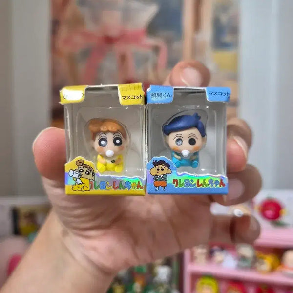 [BUNJANG] Crayon Shin-chan Ang Ang & Cheolsu Baby Rice Grain Figurines Set / 짱아 철수 베이비 쌀알피규어
