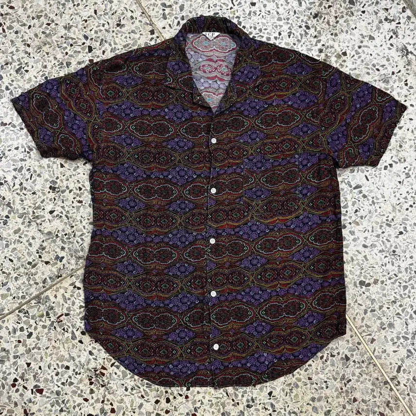 [BUNJANG] CP Company 90s Paisley Pattern Rayon Shirt M-L / [M-L] 90s CP COMPANY 페이즐리 레이온 셔츠
