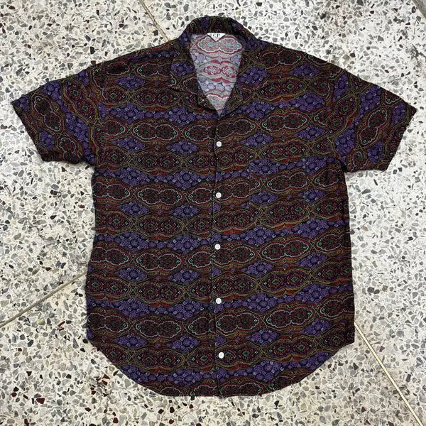 [BUNJANG] CP Company 90s Paisley Pattern Rayon Shirt M-L / [M-L] 90s CP COMPANY 페이즐리 레이온 셔츠