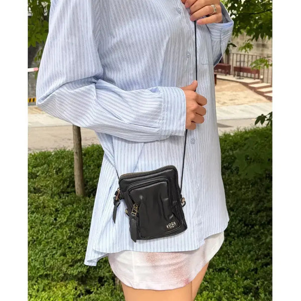 [BUNJANG] Basic Pleather Mini Bag Black (Renewed, Tag Included) / 무배)기준 pleather mini bag black (리뉴얼, 택O)