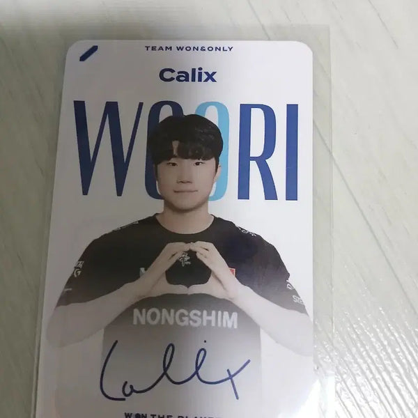 [BUNJANG] Woori Bank LCK Nongshim Callix Photocard / 우리은행 LCK 랜덤팩 농심 칼릭스 포토카드
