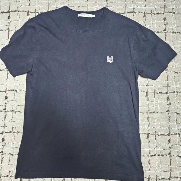 [BUNJANG] Maison Kitsuné Grey Fox Short Sleeve T-Shirt L / 메종키츠네 그레이 폭스 반팔티 L (크림 정품)