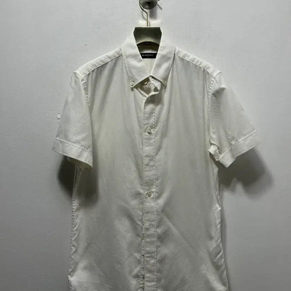 [BUNJANG] Beanpole Men's Short Sleeve Shirt White Size 100 / 빈폴 남성 반팔 셔츠 화이트100사이즈