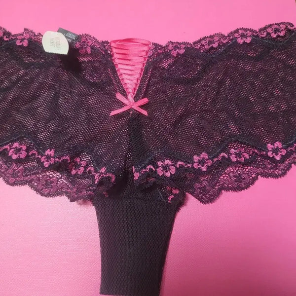 [BUNJANG] Victoria's Secret Blackpink Lace Panty / 빅토리아 시크릿 블랙핑크 레이스 팬티