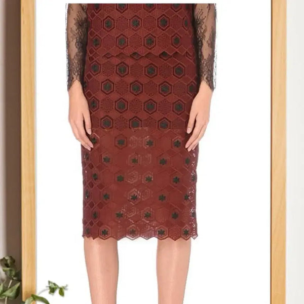 [BUNJANG] Sandro Lace Midi Skirt / 산드로 sandro 레이스 스커트