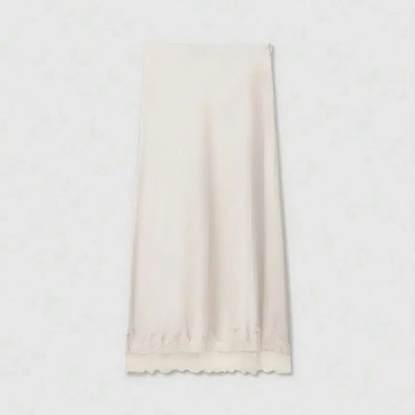 [BUNJANG] Satin Lace Skirt Ivory XS / 새틴 레이스 스커트 아이보리 XS