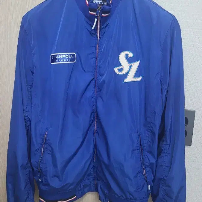 [BUNJANG] Beanpole Samsung Lions Blue Windbreaker Jumper Size 105 / 빈폴 삼성라이온즈 블루 바람막이 점퍼 105