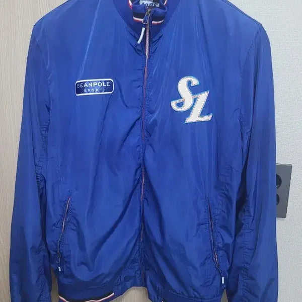[BUNJANG] Beanpole Samsung Lions Blue Windbreaker Jumper Size 105 / 빈폴 삼성라이온즈 블루 바람막이 점퍼 105