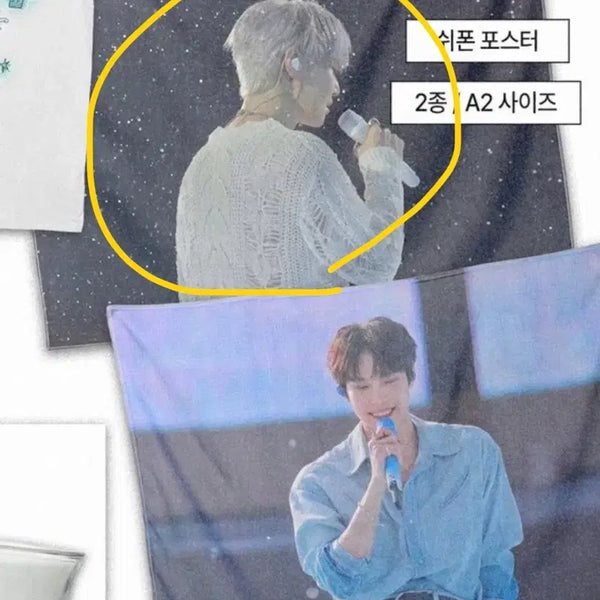 [BUNJANG] NCT 127 Doyoung "Snow Flower" Yours Concert Chiffon Poster / 엔시티 nct127 도영 랑님 쉬폰 포스터 양도 눈의꽃 유어스 콘서트