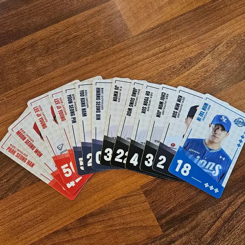 [BUNJANG] KBO x Bibimyeon Right Hand Team Player Photocard Set / <<코드있음>>KBOx비빔면 오른손팀(4개구단) 선수 포토카드