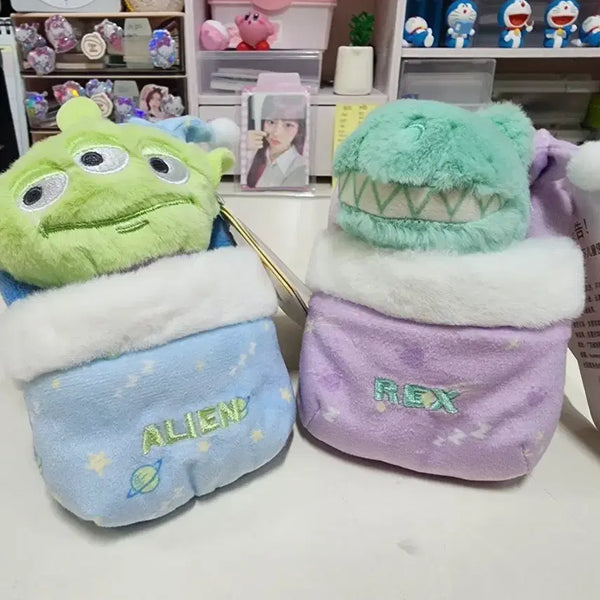 [BUNJANG] Disney Pixar Toy Story Alien & Rex Plush Keychains (Set of 2) / (새상품 정품)토이스토리 알린 렉스 인형 키링 2개일괄