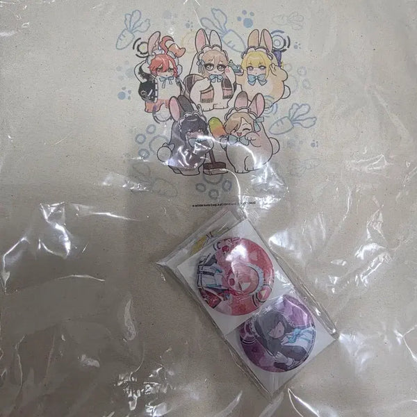 [BUNJANG] Blue Archive Aniplex Limited Eco Bag & Badge Set / 블루아카이브 애니플러스 한정 에코백 뱃찌 세트 판매