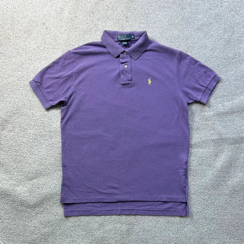 [BUNJANG] Polo Ralph Lauren Purple PK Polo Shirt M (95) / 폴로 랄프로렌 퍼플 pk 카라티 M 95