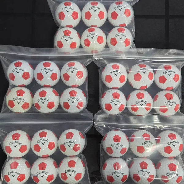 [BUNJANG] Callaway Truvis 3-Piece Soccer Golf Balls (Used) - 30 Ball Pack / 캘러웨이 A급 트루비스 3피스 축구골프공 로스트볼 30구 중고골프공