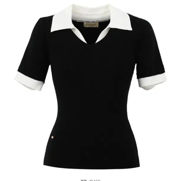 [BUNJANG] Benito Short-Sleeve Knit Top Size 2 / 베니토 반팔 니트 2사이즈