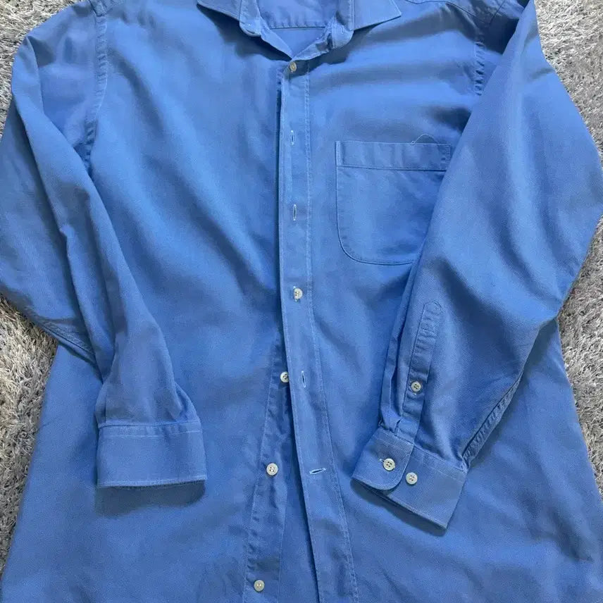 [BUNJANG] Ungaro Blue Patterned Shirt Size 105-110 / 일본판 UNGARO 셔츠 사이즈 105-110