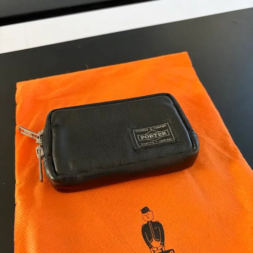 [BUNJANG] Porter Freestyle Leather Coin Case Black / 포터 가죽 블랙 지갑 판매합니다.