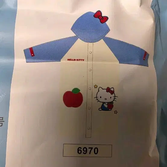 [BUNJANG] Hello Kitty Kids' Raincoat - Size L / 헬로키티 우의