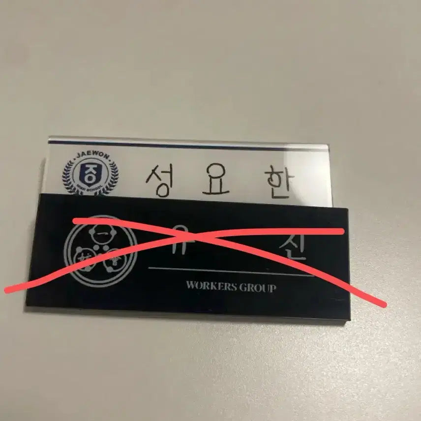 [BUNJANG] Lookism (Yeonggwang) Yoojin & Sung Yoohan Name Tag Set / 외지주 유진 성요한 명찰