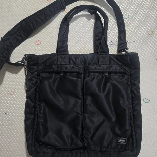 [BUNJANG] Porter Tanker 2-Way Tote Bag Black / 포터 탱커 2웨이 토트백 블랙