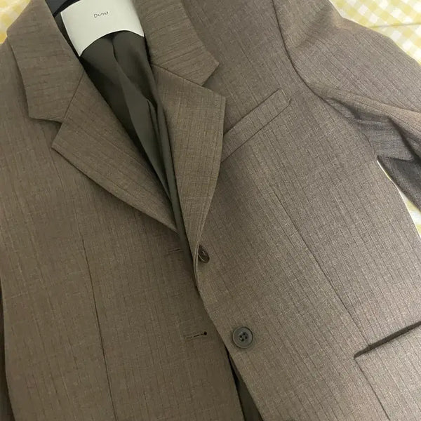 [BUNJANG] Brown Dressed Jacket / 브라운 던스트 자켓