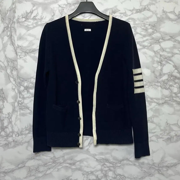 [BUNJANG] Thom Browne Diagonal Stripe Armband Cardigan Size 2 / [2] 톰브라운 사선완장 가디건