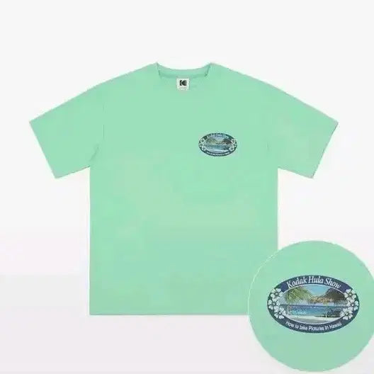 [BUNJANG] Kodak Hot Summer Hula Graphic T-Shirt (L) / 코닥 핫썸머 훌라 그래픽 반팔L